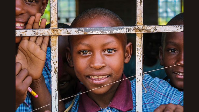 Schoolboys in Uganda