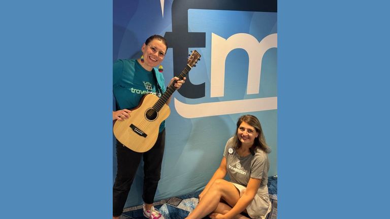 Travelmation advisors Jordanna Izzo and Brittany Taylor were onboard to help cruisers. Travelmation advisors Jordanna Izzo and Brittany Taylor were onboard to help cruisers.