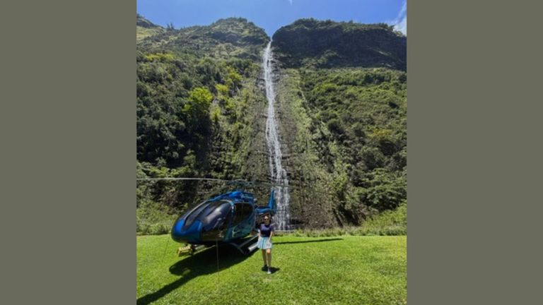 A helicopter tour was just one of the many experiences the advisor enjoyed during the trip.