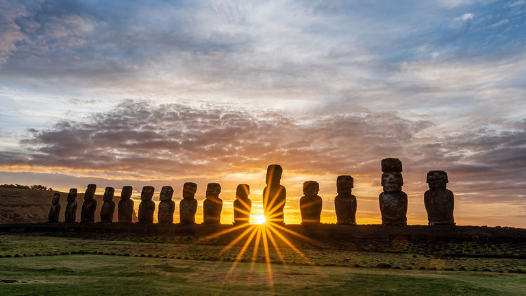 Kevin Novak captured this photo of the Moai statues on Easter Island.
