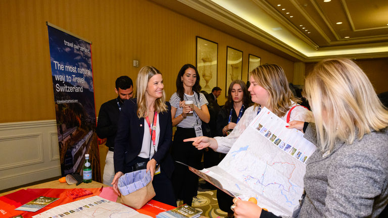The conference held a trade show that allowed suppliers to showcase their products and itineraries.