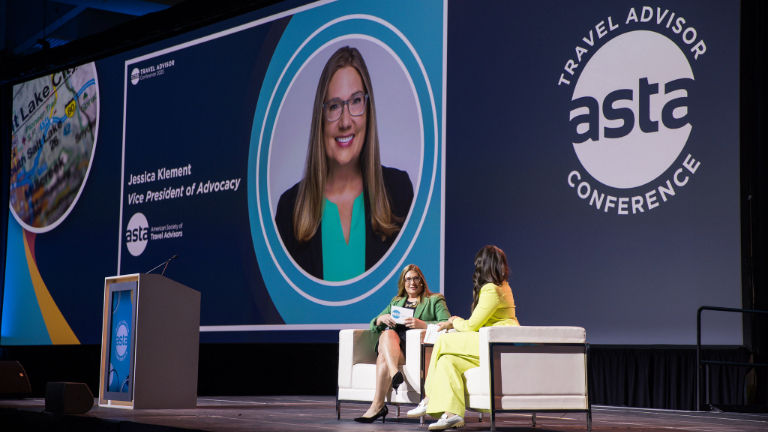 Jessica Klement, ASTA’s vice president of advocacy, spoke about the importance of members’ involvement with the organization’s efforts.