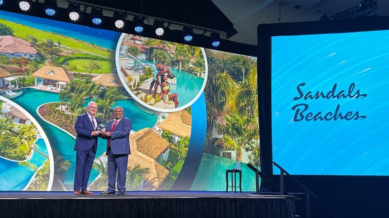 Sandals Resorts won an award for resort partner of the year during the event.