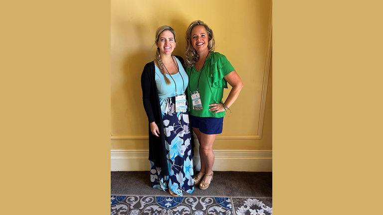Samantha Shawhan of Destination Fun Travel (left) was referred to GTM from Abbey Meyer, a GTM Ambassador who lives in the same community.