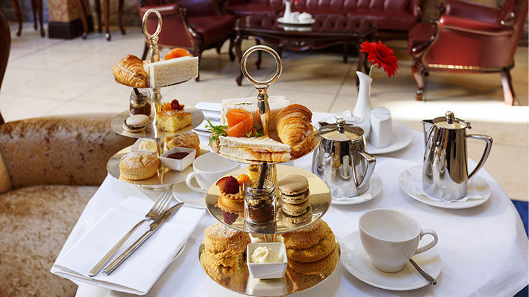 Afternoon tea at Kilronan Castle was one of several luxury experiences highlighted during the Ireland Luxury Marketplace.