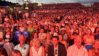 Travel advisors attended a concert featuring tenor Andrea Bocelli and other musical acts as part of the program.