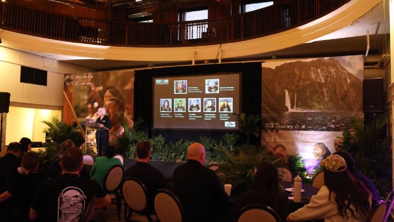Attendees got front-row seats to see traditional Maori performances and learn about New Zealand's tourism businesses.