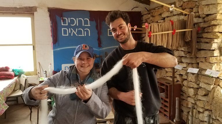 In 2017, MacQueen traveled to Israel, and an alpaca farm in Mitzpe Ramon was an itinerary stop.