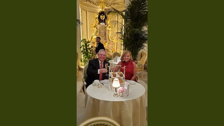 John and Jackie Matthews at The Ritz Hotel in London