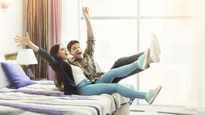 Overall satisfaction among hotel guests has increased this year.