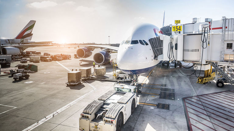 Air travel is one of the biggest travel-related carbon emitters.