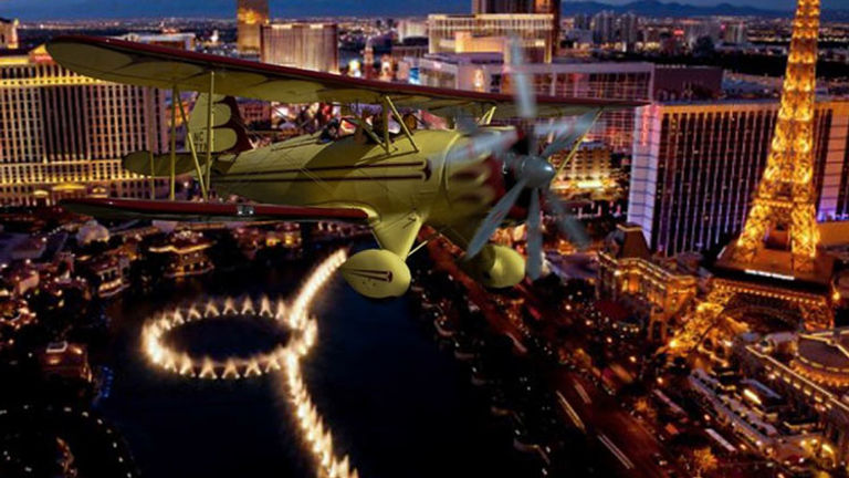 Soar over Las Vegas in a biplane with Mandarin Oriental, Las Vegas. // © 2014 Thinkstock