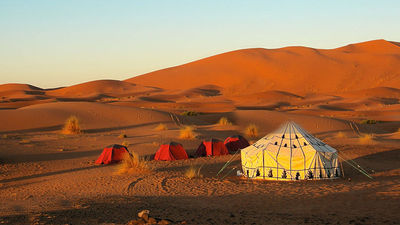 Today’s expedition cruises make bucket list experiences, like Bedouin camping, accessible. // © 2017 Azamara Club Cruises
