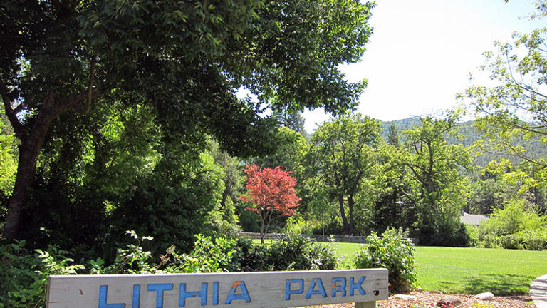 Lithia Park is a favorite attraction in Ashland, Ore., with many hiking trails, a Japanese Garden, tennis courts and more. // © 2014 Creative Commons user seadigs