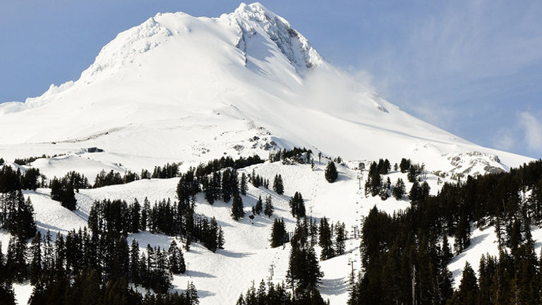 In the film, Mount Hood is also depicted as the snowy Sierra Nevada Range. // © 2014 Creative Commons user photosak
