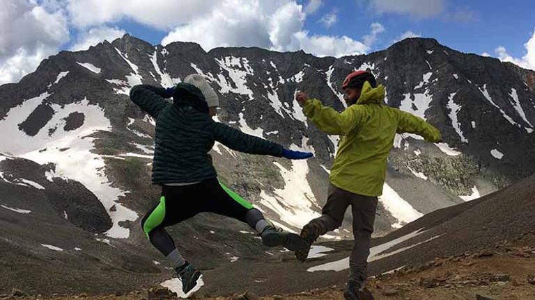 Even at a high altitude, there’s always time for goofy photo ops. // © 2017 Meg Spenchian