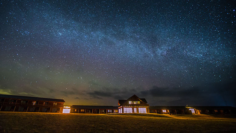 Besides the northern lights, hotel guests can see roughly 2,500 stars on a clear night. // © 2017 Brent Darby