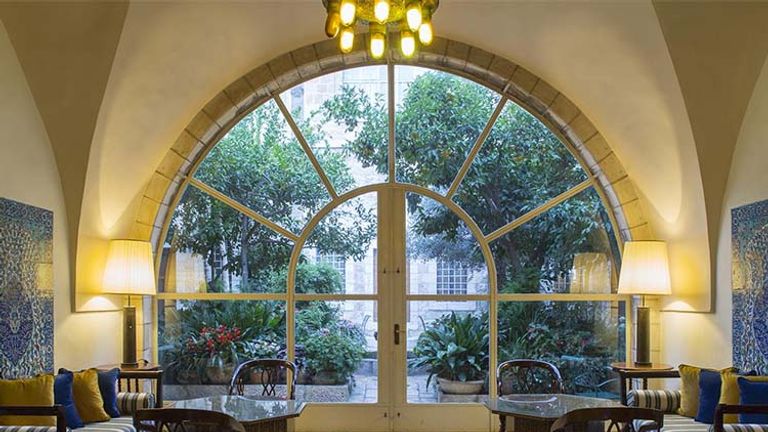 Much of the hotel’s original features and charm remains. // © 2015 The American Colony Hotel Jerusalem