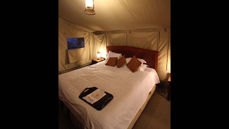 Rooms at Sweetwaters Tented Camp range from zippered tents to cottages. // © 2016 Megan Leader