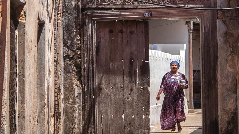 Stone Town takes its name from the coral stone that was used to construct its original buildings. // (c) 2013 Bob Demyan