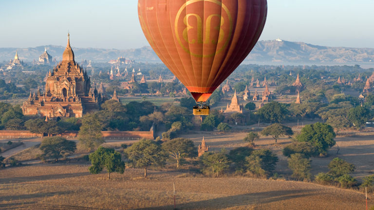 Hot-air ballooning over Bagan, the capital of ancient Myanmar // © 2010 Mark Edward Harris 2
