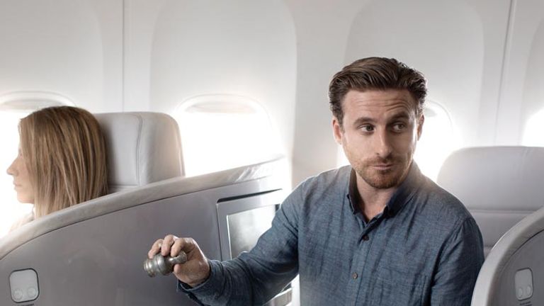 Fili in The Hobbit films, Dean O’Gorman appears in both of Air New Zealand’s Hobbit-themed videos. // © 2013 Air New Zealand