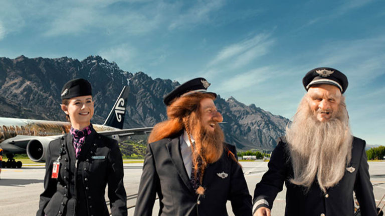 Air New Zealand’s Hobbit-themed videos feature New Zealand’s domestic airports. // © 2013 Air New Zealand