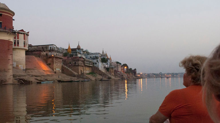 The best time to experience the spiritual energy of Varanasi is at sunrise. // © 2014 Mindy Poder