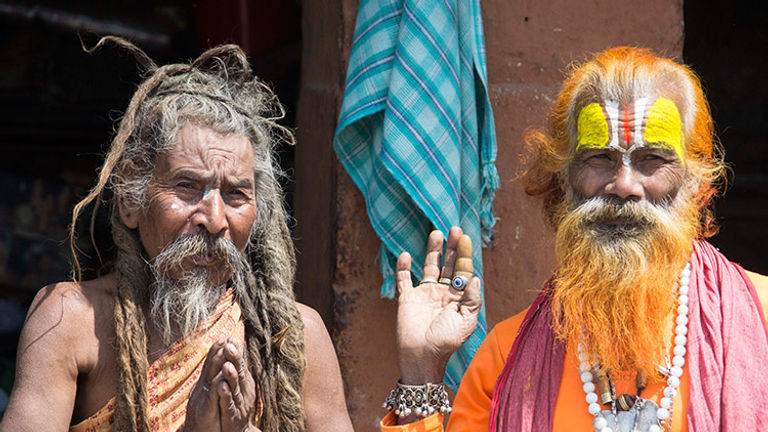 Sadhus, pilgrims and locals all congregate at Pashupatinath Temple along the banks of the holy Bagmati River. // © 2015 Mindy Poder
