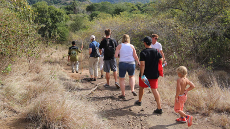 In Komodo National Park, guests break off in small groups and are guided by a park ranger. // © 2017 Mindy Poder