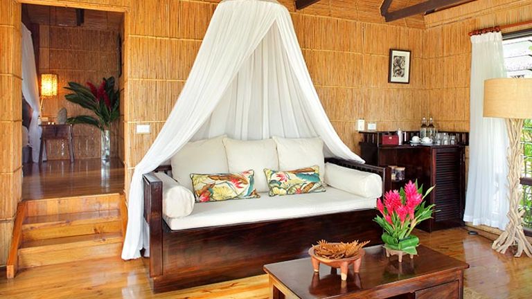 A treehouse guestroom at Matangi Private Island Resort // © 2016 Matangi Private Island Resort