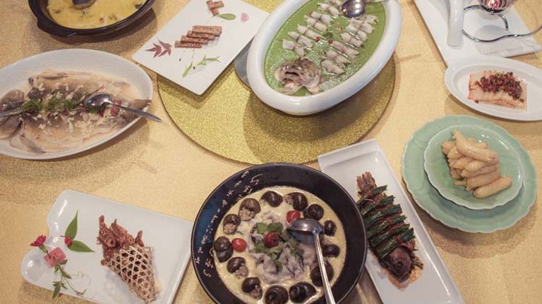 At a traditional fish feast, every dish is made with fish — even dessert. // © 2014 Hangzhou Tourism Commission