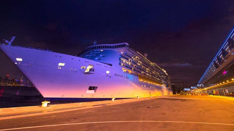 Royal Caribbean International’s Mariner of the Seas overnighting at Kai Tak Cruise Terminal // © 2013 Hong Kong Tourism Board