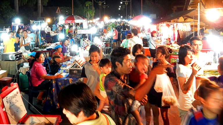 A typical night market in the Nan province of Thailand // © 2015 Shane Nelson