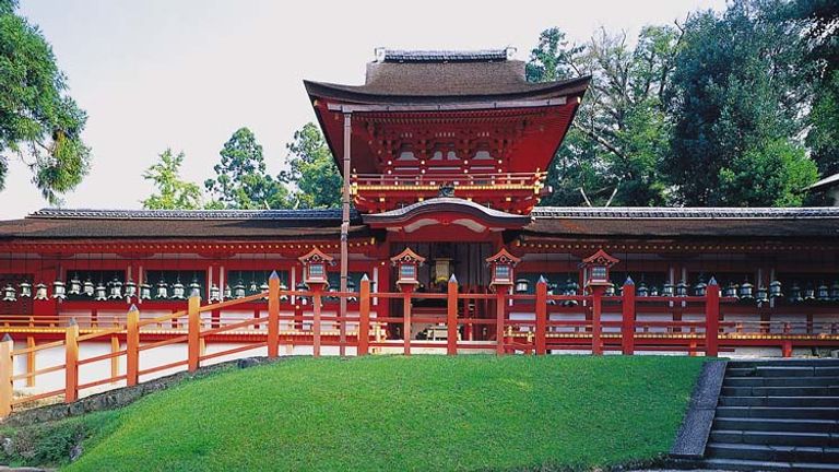 A Shinto shrine founded in the 8th century, Kasuga Taisha is home to 1,000 brass lanterns and a massive 1,000 year old Japanese cedar. // © 2014 Nara City Tourism Association
