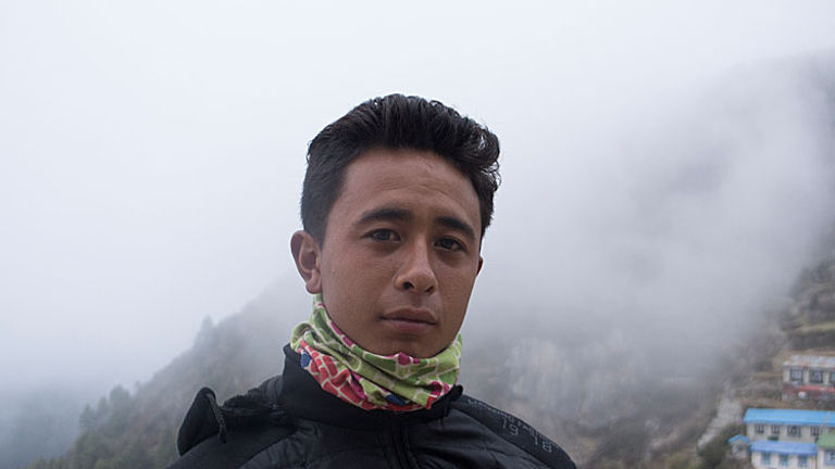Sherpas (like this young boy) directly depend on tourism, and many Nepalis are indirectly employed by tourism. // © 2015 Mindy Poder