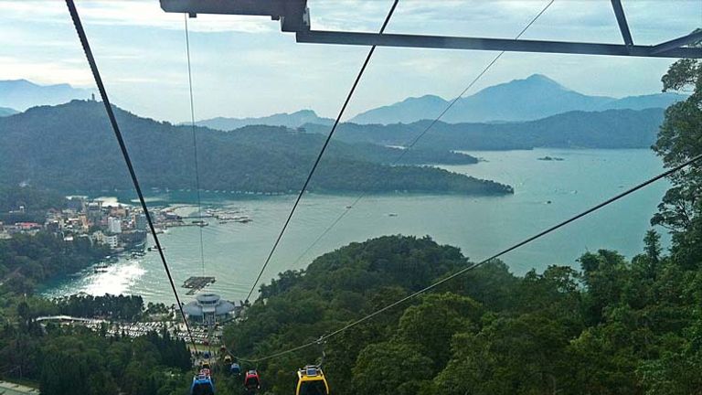 Admission to the Sun Moon Lake Ropeway is about $10 and offers some of the area’s best views. // © 2014 Mindy Poder