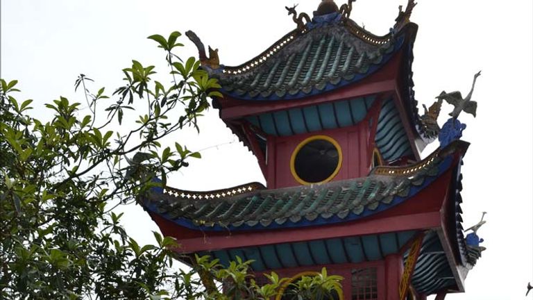 The top of the Shibaozhai pagoda // © 2013 Mindy Poder