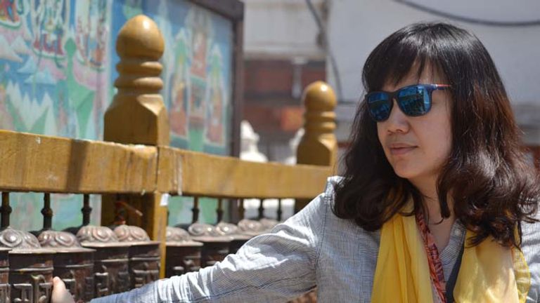 In addition to the Himalayas, Nepal offers significant cultural and religious sites, such as Boudhanath Stupa. // © 2015 Mindy Poder