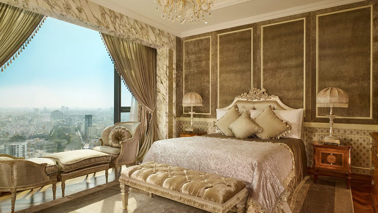 The property features 286 guestrooms and suites featuring Italian design.