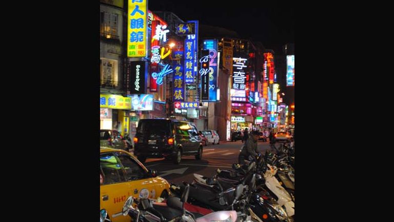A city for night owls, Taipei is known for its night markets, as well as its 24-hour bookstore and karaoke. // © 2014 Mindy Poder