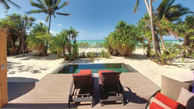 The Brando will offer 35 private beachfront villas, each with its own plunge pool. // (c) 2014 The Brando