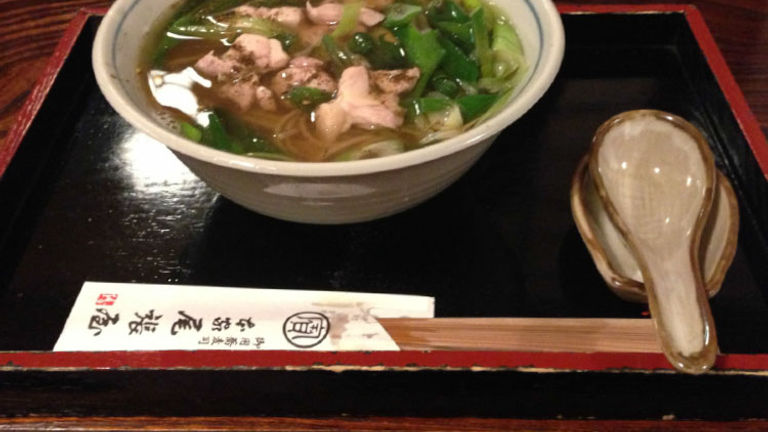 Despite the cookies, our spiritual journey left us hungry, so we headed to Honke Owariya, a famous noodle house that has been operating in Kyoto since 1465. // © 2013 Janeen Christoff