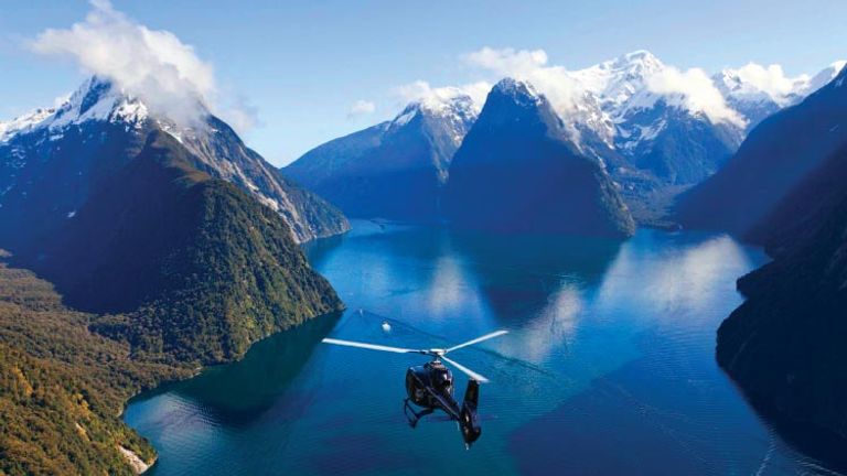 One of their final activities was cruising through Milford Sound, one of New Zealand’s most visited sites. // © 2014 Swain Destinations