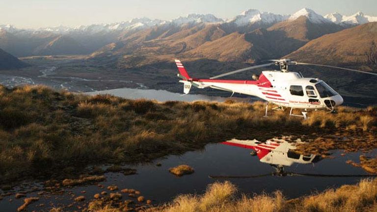 With pilots who worked on aerial filming for both trilogies, Glacier Southern Lakes Helicopters’ tours provide special insight into the beautiful filming locations. // © 2014 Glacier Southern Lakes He