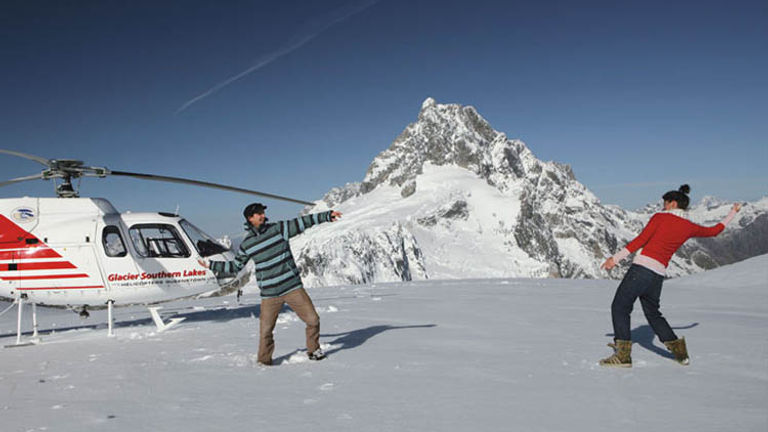 Glacier Southern Lakes Helicopters’ tours include alpine and glacier landings in addition to gorgeous aerial views. // © 2014 Glacier Southern Lakes Helicopters
