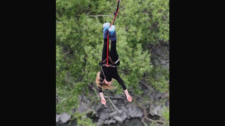 More than 400,000 people jump off the Kawarau Bridge each year. // © 2014 AJ Hackett