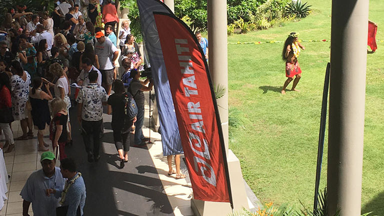 The event was held at Tahiti Pearl Beach Resort on the island of Tahiti. // © 2018 Emma Weissmann