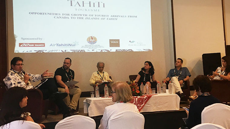 Several panels, which focused on selling the destination to various markets, took place throughout the conference. // © 2018 Emma Weissmann