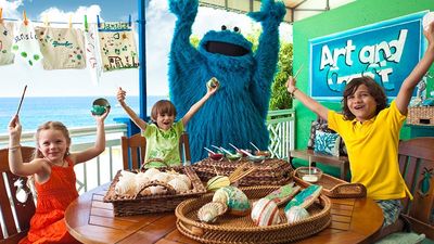 Many all-inclusive brands feature interactions with children’s characters, such as those from the popular television series “Sesame Street.” // © 2016 Beaches Resorts